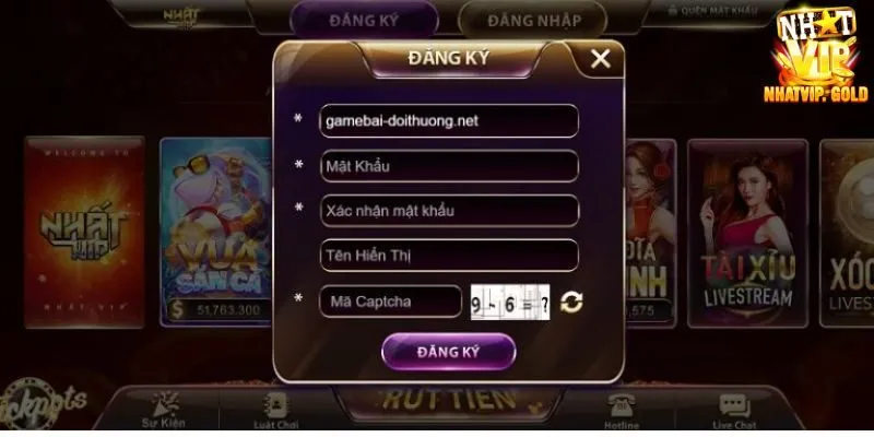 Các bước chi tiết đăng ký tài khoản tại Nhatvip