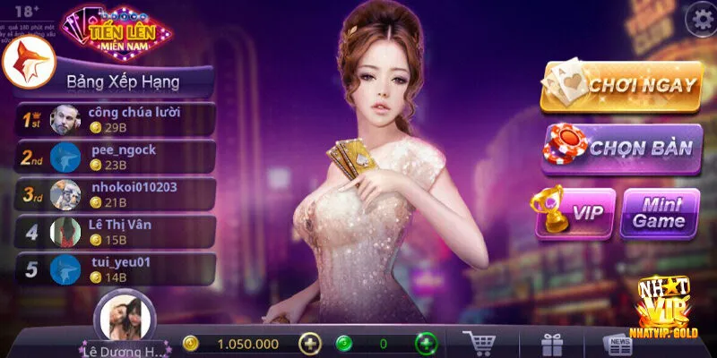 Trải nghiệm Game bài Tiến Lên cực HOT cùng Nhatvip